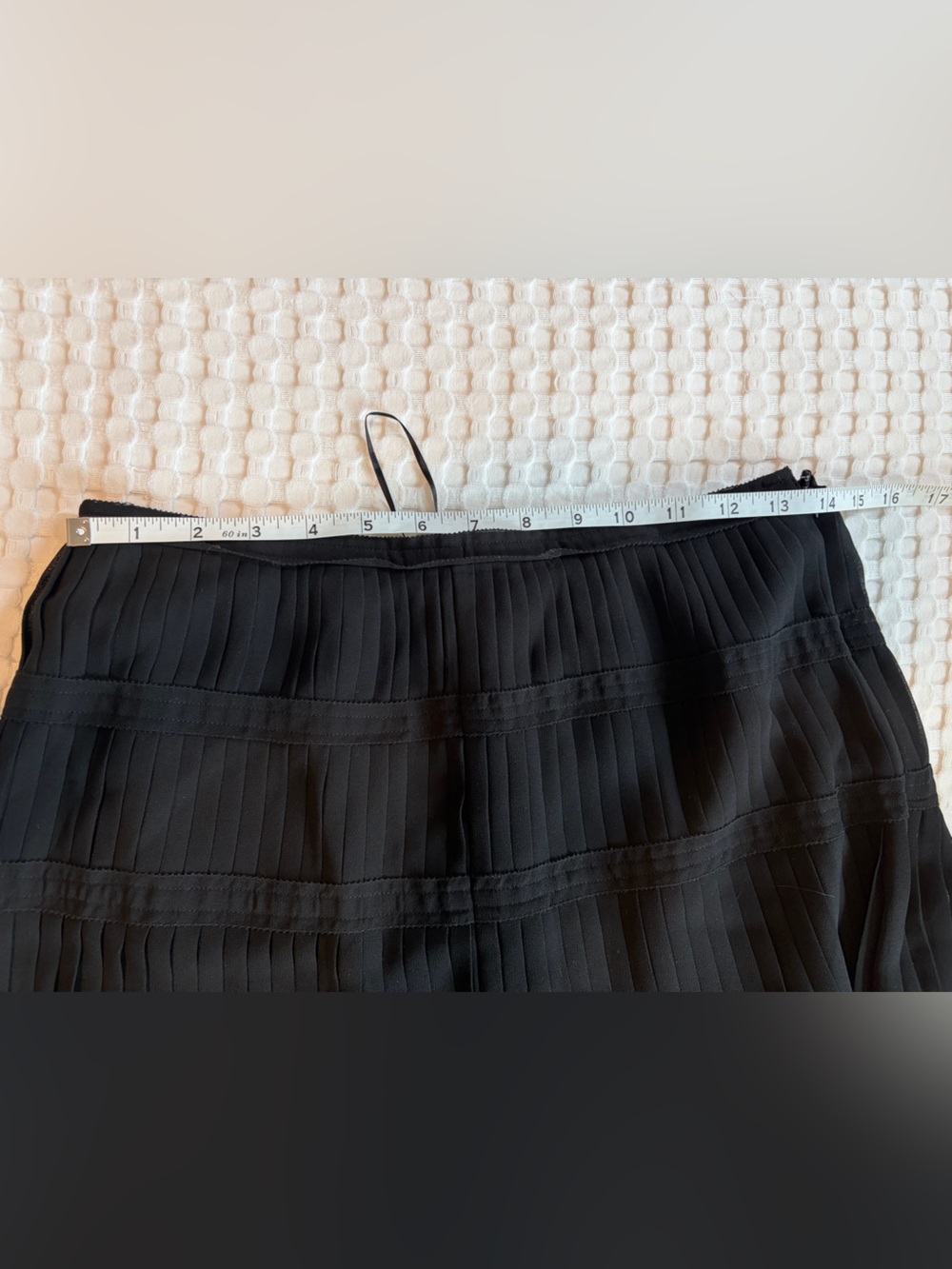 Elegant Black Pleated Long Midi/Maxi Skirt - Picture 6 of 6